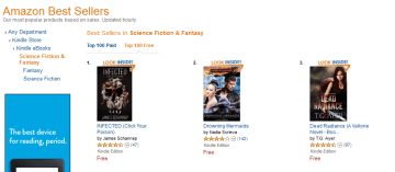 Topping the combined SciFi & Fantasy chart as of 1800. 